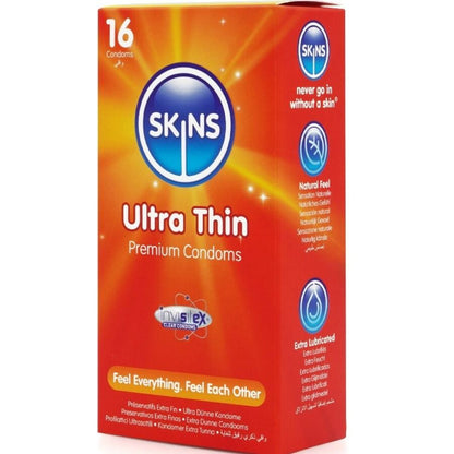 SKINS - ULTRAFINOS PRESERVATIVOS PREMIUM PACK 16
