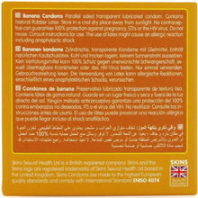 SKINS - PRESERVATIVOS PREMIUM SABOR PLÁTANO PACK 4