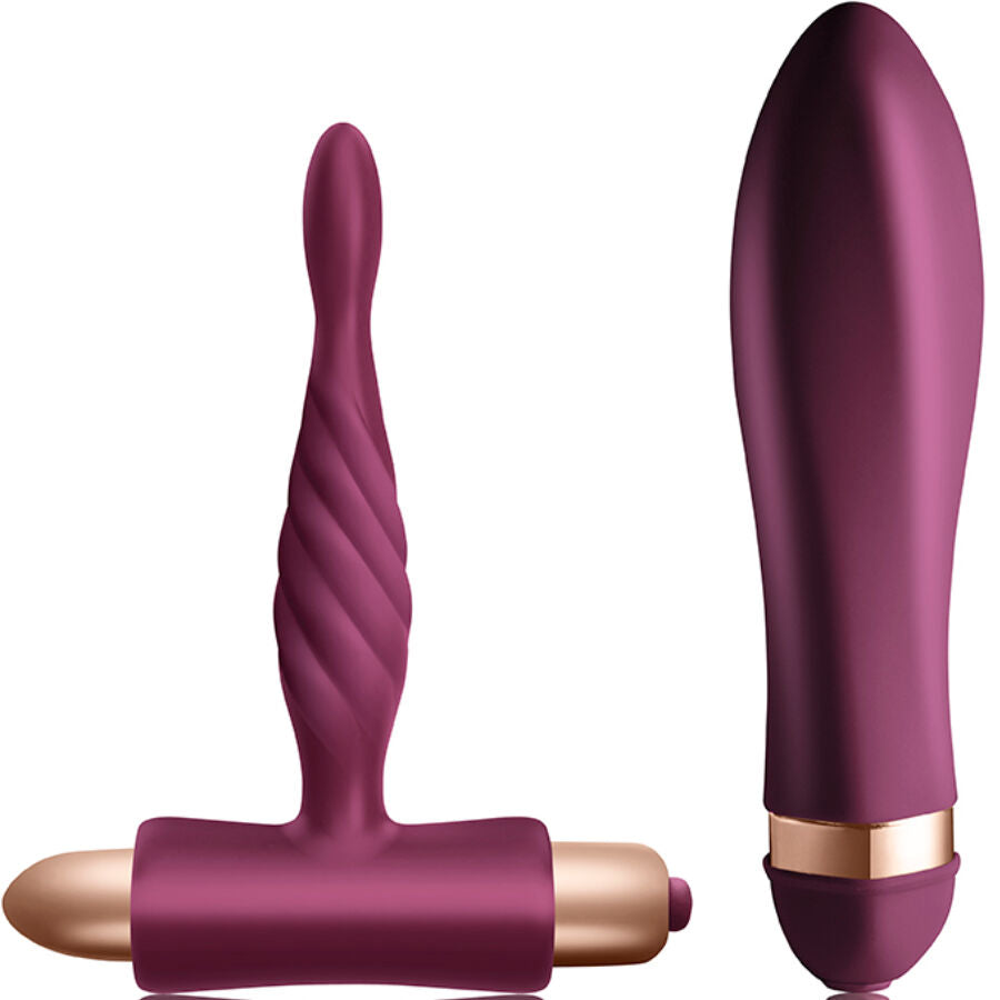 CLIMAXIMUM - DARE KIT VIBRADOR TRENZADO + PLUG ANAL PRINCIPIANTES