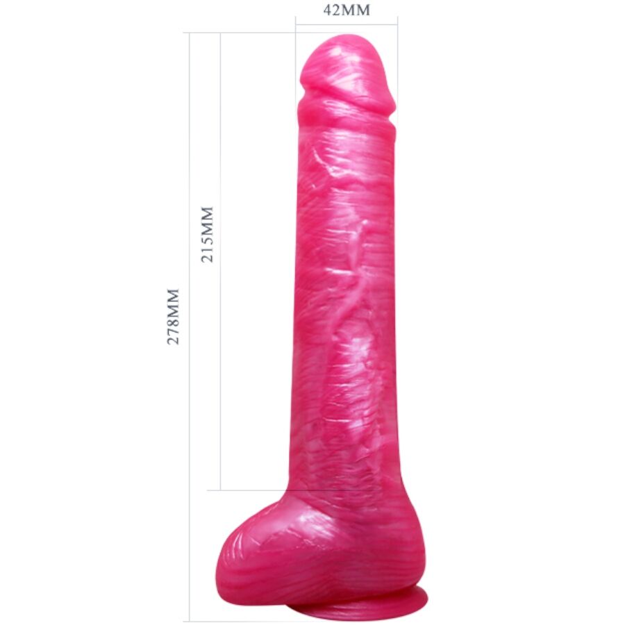 BAILE Realistico Dildo Rosa con Ventosa - Design Ergonomico per l'Esplorazione Sensuale