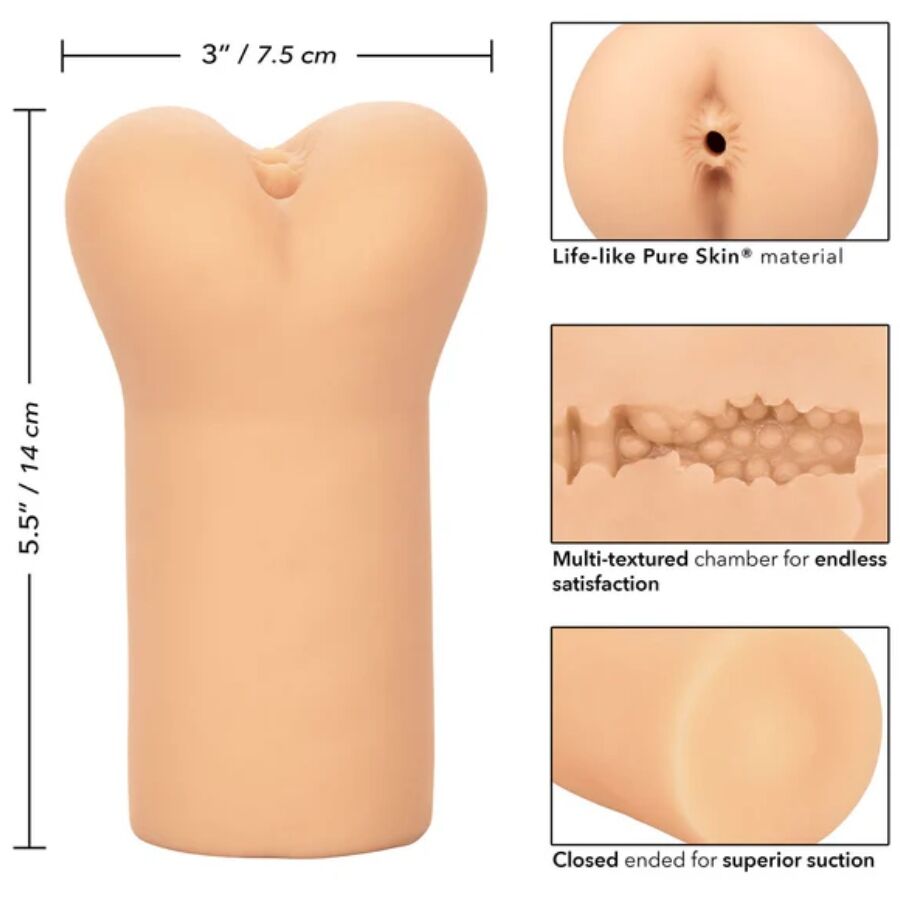 CALEXOTICS Boundless Mulatto Anus – Materiale per telecamera realistico con texture multiple per una soddisfazione infinita