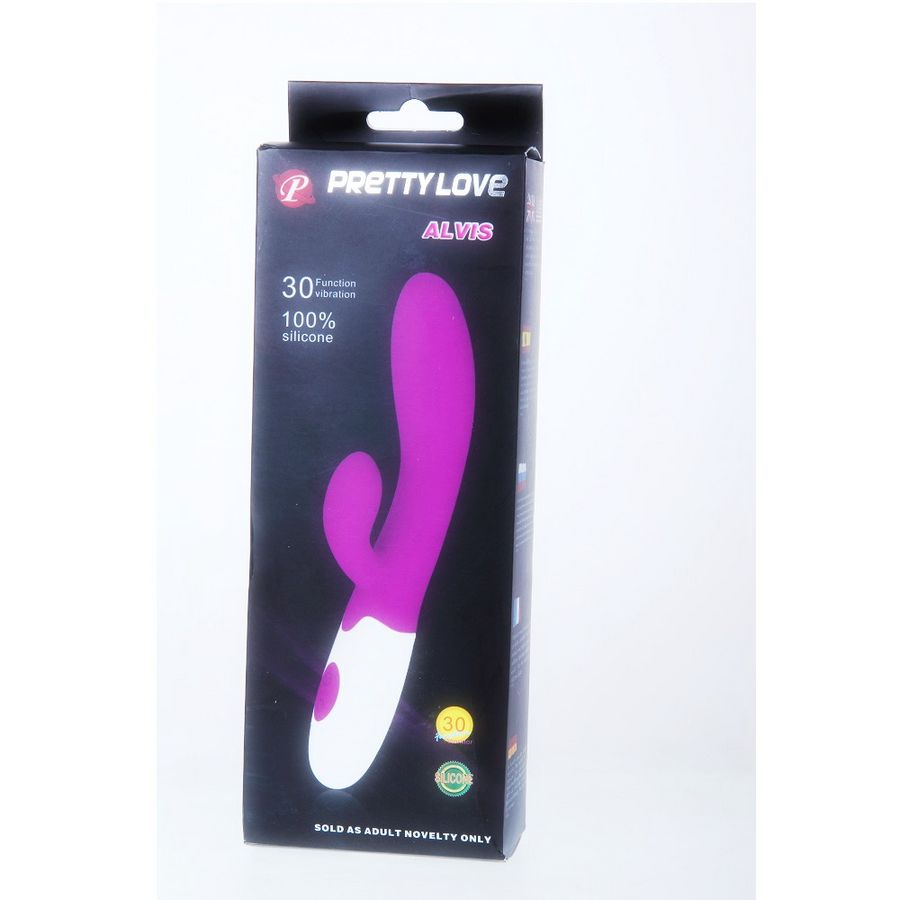 PRETTY LOVE Flirtation Vibrador Lila y Blanco – Estimulador Con Diseño Elegante Para Experiencias Inolvidables