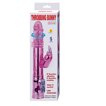 Comprar BAILE Throbbing Bunny Rosa – Vibrador Rotatorio Con Estimulación Clitorial Y Vaginal-Noxtic