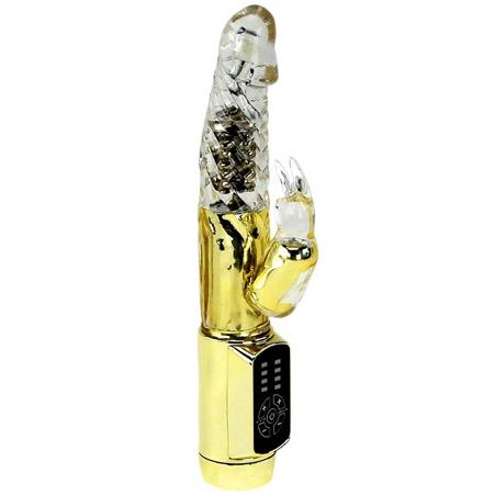 BAILE Rabbit Gold Prince – Vibrador Con Cuentas Giratorias Para Masaje Inigualable
