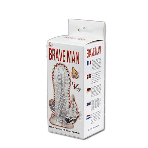BAILE Brave Man Extensión Vibradora – Aumenta Placer Con Textura Suave y Diseño Ergonómico
