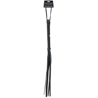 Comprar Fetish Fantasy Látigo Azotador Piel Negro – Diseño Ergonomico Con Mango Trenzado Para Agarre Seguro-Noxtic