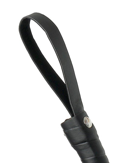 Comprar Fetish Fantasy Látigo Azotador Piel Negro – Diseño Ergonomico Con Mango Trenzado Para Agarre Seguro-Noxtic
