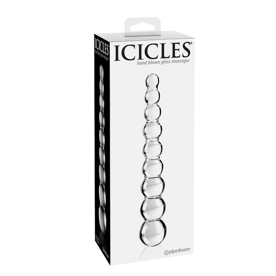 ICICLES N. 2 Masajeador De Vidrio – Diseño Elegante Hecho A Mano Con Vidrio Hipoalergénico