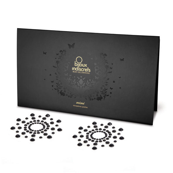 Comprar BIJOUX Indiscrets Mimi Negro – Cubre Pezones Brillantes Para Un Toque Sensual-Noxtic