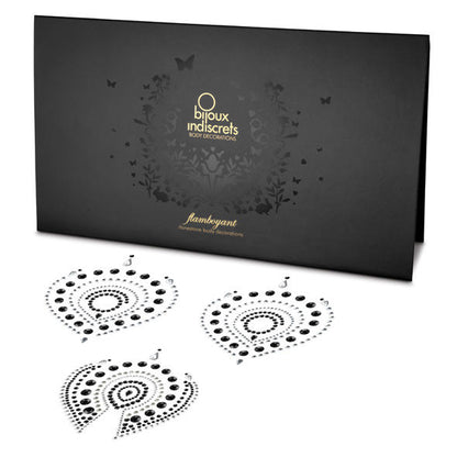 Bijoux Indiscrets Flamboyant Negro Y Plata – Joyería Íntima Brillante Para Potenciar Tu Sensualidad