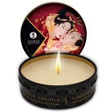 Comprar SHUNGA Mini Caress by Candlelight Fresas y Cava – Vela de Masaje Con Aroma Sensual y Aceite Hidratante-Noxtic