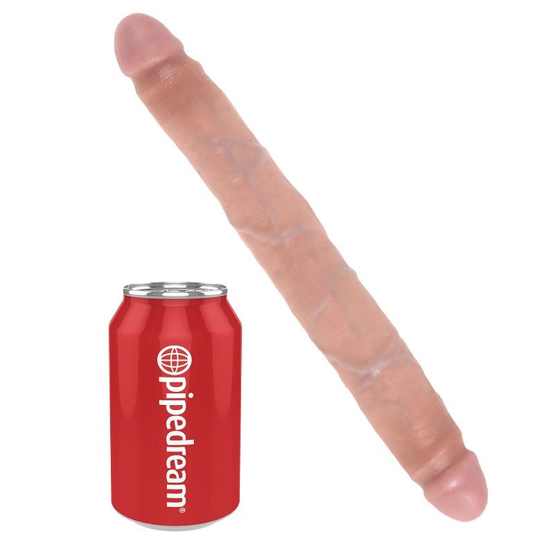 KING COCK Dildo Doppio Naturale 30 cm – Design Realistico Fatto a Mano per un'Esperienza Unica