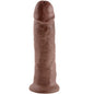 KING COCK - 10 PENE MARRÓN 25.4 CM
