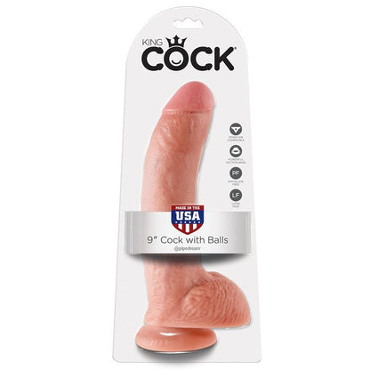 KING COCK - 9 PENE REALÍSTICO NATURAL 22.9 CM