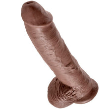 KING COCK - 10 PENE REALÍSTICO MARRÓN 26.5 CM