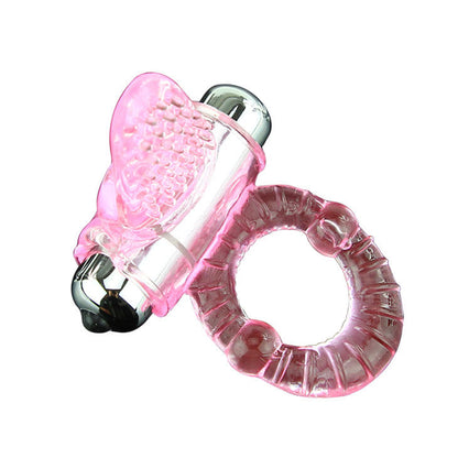 BAILE Sweet Abs Anillo Vibrador Rosa – Diseño Ergonómico Con Estimulador Para Mayor Placer