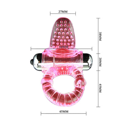 Comprar BAILE Sweet Abs Anillo Vibrador Rosa – Diseño Ergonómico Con Estimulador Para Mayor Placer-Noxtic