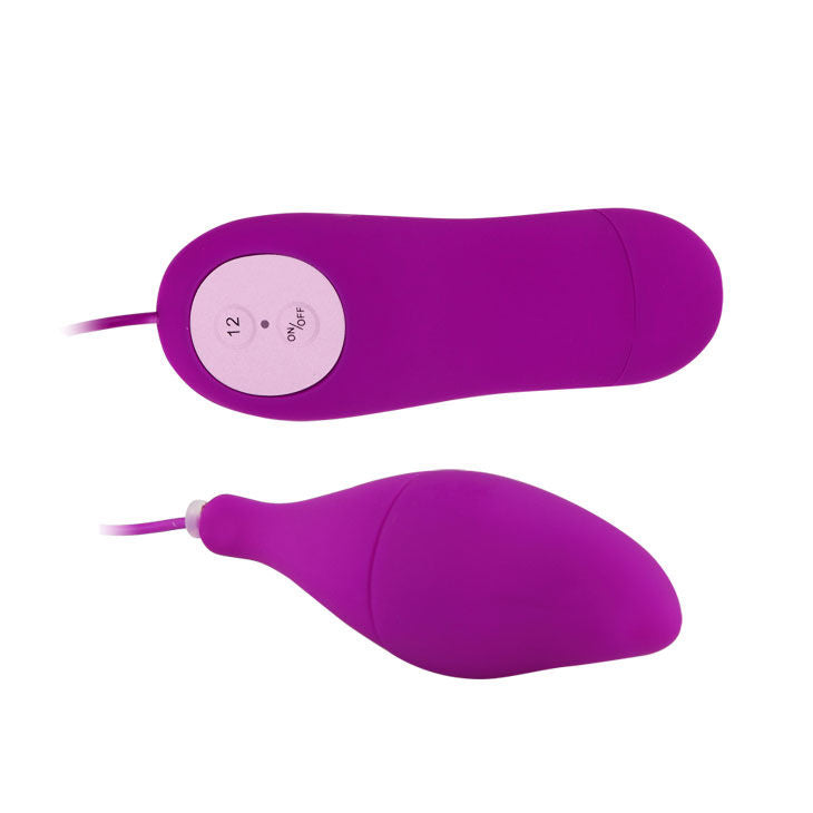 BAILE Pleasure Shell 12 Púrpura – Vibrador Con Textura Suave Y Control De Ritmos