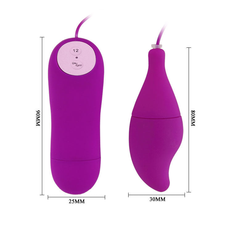 BAILE Pleasure Shell 12 Púrpura – Vibrador Con Textura Suave Y Control De Ritmos