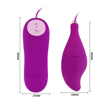 BAILE Pleasure Shell 12 Púrpura – Vibrador Con Textura Suave Y Control De Ritmos