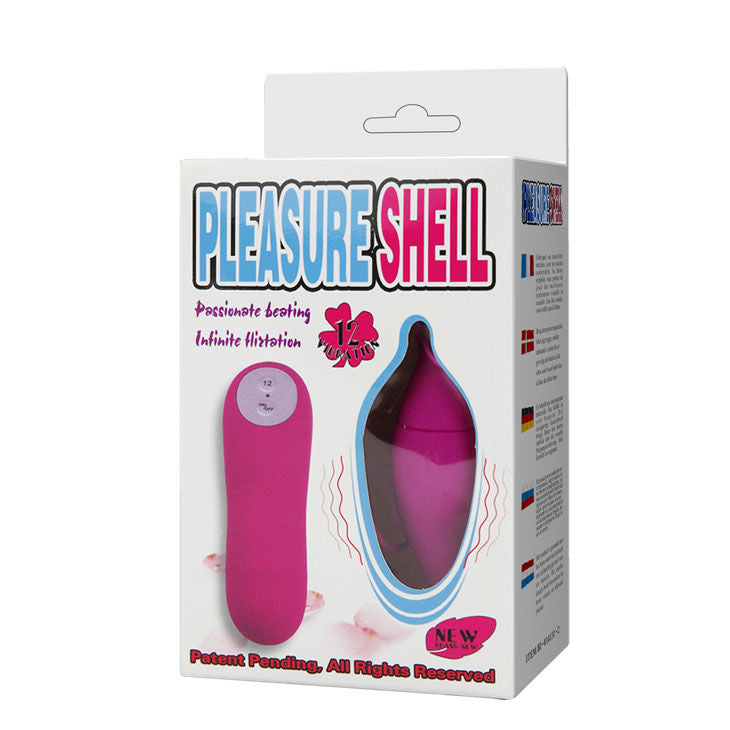 BAILE Pleasure Shell 12 Púrpura – Vibrador Con Textura Suave Y Control De Ritmos