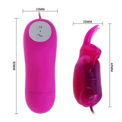 BAILE Conejito Vibrador 12 Velocidades – Estimulador Acuático Con Mando Sencillo Para Diversión Sin Fin