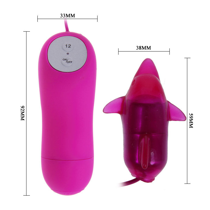 BAILE Cute Secret Delfín Vibrador – Estimulador Acuático Con Mando Fácil De Usar