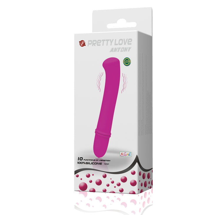 PRETTY LOVE Flirtation Vibrador Antony – Masajeador Mini Elegante Para Estimulación Placentera