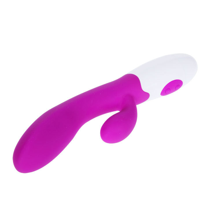 PRETTY LOVE Flirtation Vibrador Lila y Blanco – Estimulador Con Diseño Elegante Para Experiencias Inolvidables