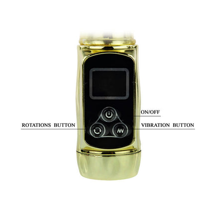Comprar BAILE Rabbit Siberia Passion Gold – Vibrador Con Doble Rotación Y Bolas Metálicas Para Placer Personalizado-Noxtic