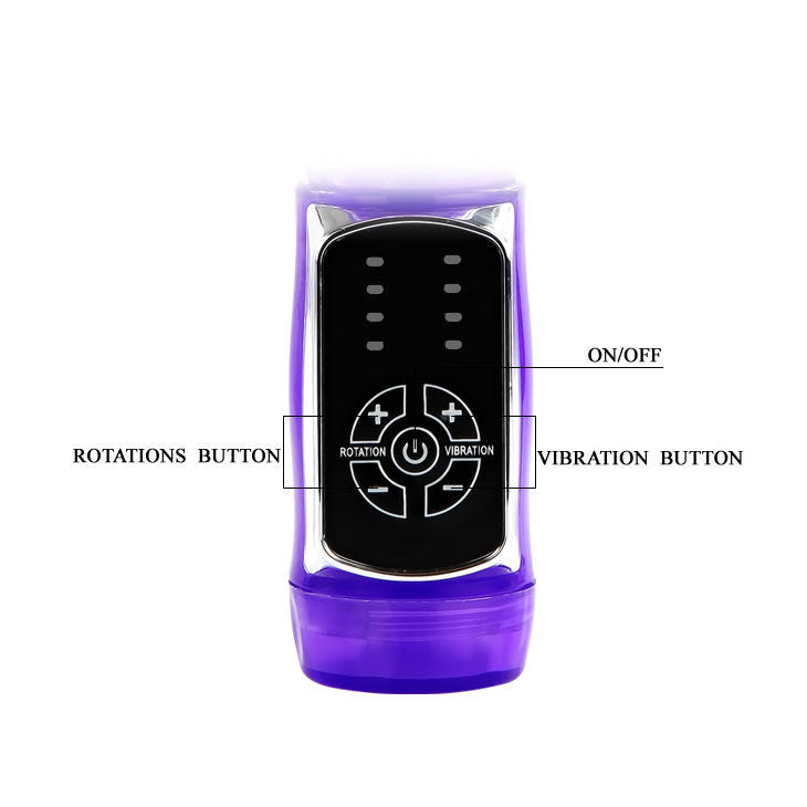 Comprar BAILE U.S. Rabbit Passion Baron – Vibrador Con Panel Táctil Retroiluminado y Bolas Metálicas Estimulantes-Noxtic