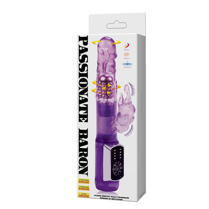 Comprar BAILE U.S. Rabbit Passion Baron – Vibrador Con Panel Táctil Retroiluminado y Bolas Metálicas Estimulantes-Noxtic