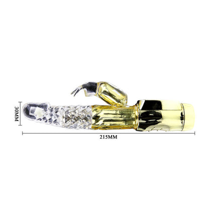 BAILE Rabbit Gold Prince – Vibrador Con Cuentas Giratorias Para Masaje Inigualable