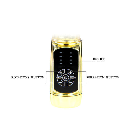 BAILE Rabbit Gold Prince – Vibrador Con Cuentas Giratorias Para Masaje Inigualable