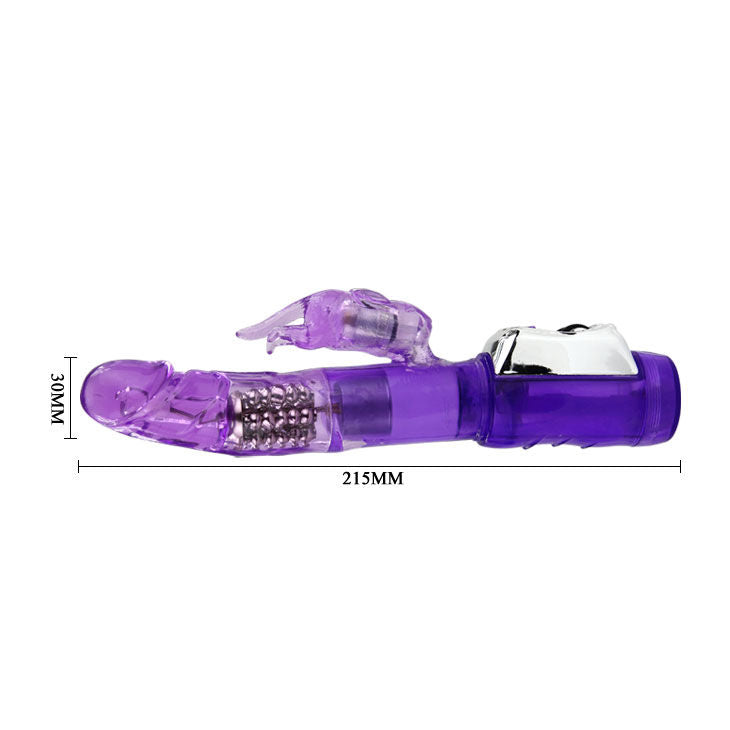 Comprar BAILE Super Sex Rabbit – Vibrador Con Eje Bulboso Y Cuentas Giratorias Para Estimulación Placentera-Noxtic