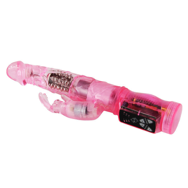 BAILE Mini Rotador Rabbit Rosa – Vibrador Con Control Electrónico y Suave Gelatina