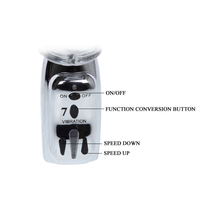 BAILE Amour Missile Rotador Transparente – Vibrador Con Múltiples Modos Y Diseño Innovador