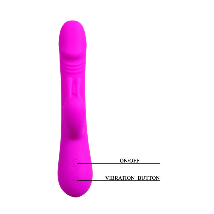 PRETTY LOVE Flirtation Vibrador Con Rabbit Clement – Diseño Ergonómico Con 30 Funciones De Vibración