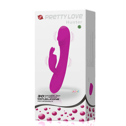 PRETTY LOVE Hunter Vibrador Con Rabbit – Diseño Ergonómico Con 30 Modos De Estimulación