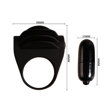 Comprar Pretty Love Chester Anillo Vibrador Negro – Silicona Médica Con Bala Vibradora Fácil De Usar-Noxtic