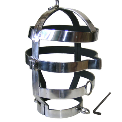 Comprar Metal Hard Máscara Con Collar De Acero – Diseño Elegante Para Prácticas De Dominación Segura-Noxtic