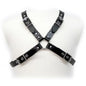 Comprar LEATHER BODY Arnés Negro Con Hebilla Para Hombres – Diseño Elegante Y Comodidad Ajustable-Noxtic