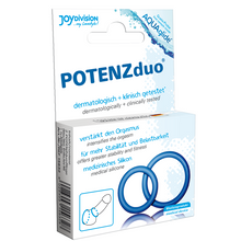Comprar JOYDIVISION Potenzduo Azul – Anillo Doble De Silicona Para Mayor Firmeza-Noxtic