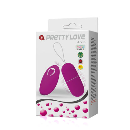 Pretty Love Huevo Vibrador Arvin Control Remoto – Estimulador Compacto Con Potente Vibración
