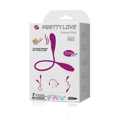 Pretty Love Smart Snaky Vibe – Vibratore con 7 modalità e stimolatore di solletico