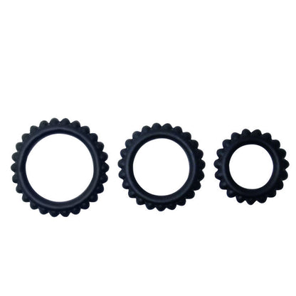Comprar BAILE Titan Set 3 Piezas Negro – Anillos De Sujeción Adaptables Y Sumergibles Para Placer Intenso-Noxtic