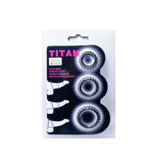 Comprar BAILE Titan Set 3 Piezas Negro – Anillos De Sujeción Adaptables Y Sumergibles Para Placer Intenso-Noxtic