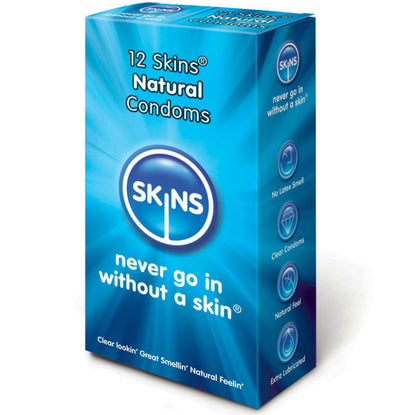 Comprar SKINS Preservativo Natural Pack 12 Uds – Alta Calidad Para Nuevas Sensaciones Con Confianza-PRESERVATIVOS-Noxtic