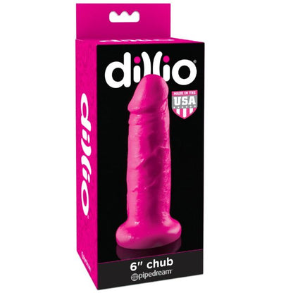 DILLIO Dildo con Ventosa Chub 6 Pollici Rosa – Design Flessibile con Ventosa Potente per un Uso Versatile
