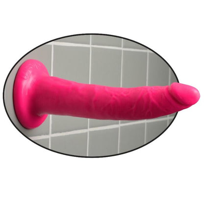 Dildo DILLIO con ventosa 17,8 cm rosa – Design versatile con fissaggio sicuro per un piacere unico